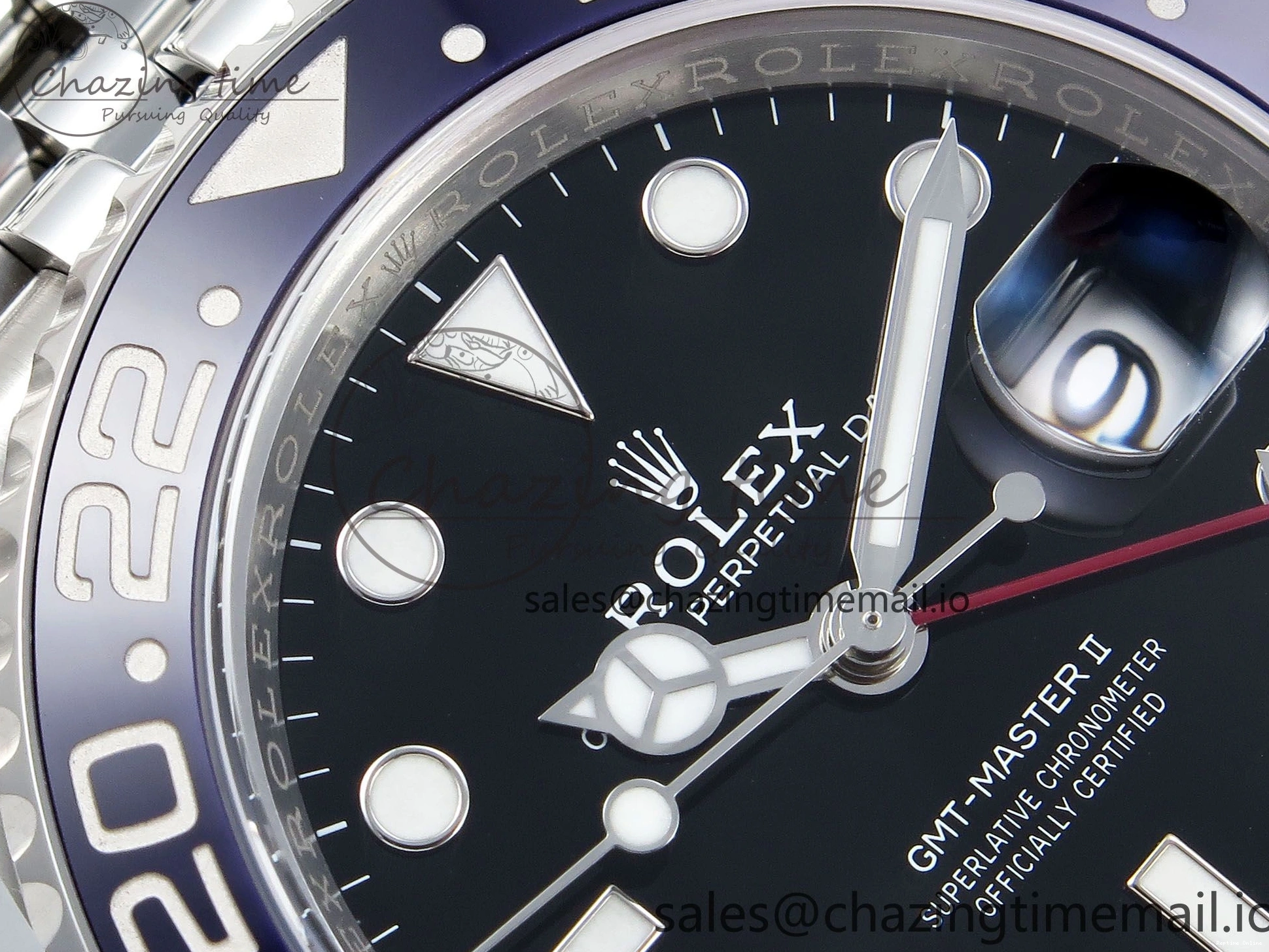 0118 SportInspired GMT-Master II 126710 BLRO Blue Red Ceramic Clean Factory Best Edition on Jubilee Bracelet DD3285 CHS V 1540